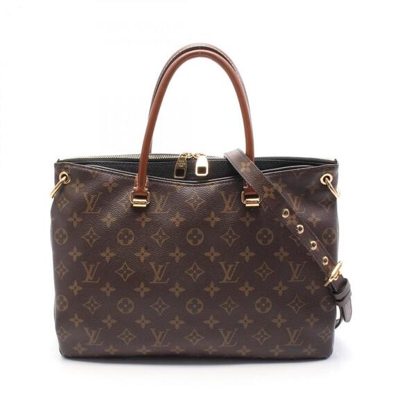 LOUIS VUITTON Black Monogram Leather Bag - Picture 1 of 9